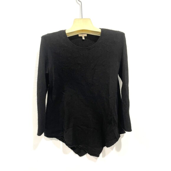 Joie Wool Cashmere Blend Sweater Top Womans Solid Black‎ Long Sleeve Small - Picture 1 of 5
